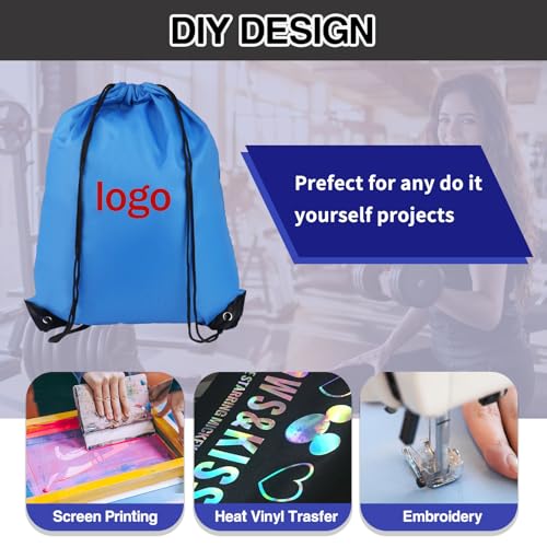 Multicolor Drawstring Gym Bag Backpack for Sports, Travel & Swimming - COIDEA