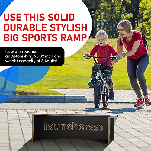 Kids Jumping Ramp for Skateboard Bike Scooter BMX RC Car - Red, 34.37 in, L220