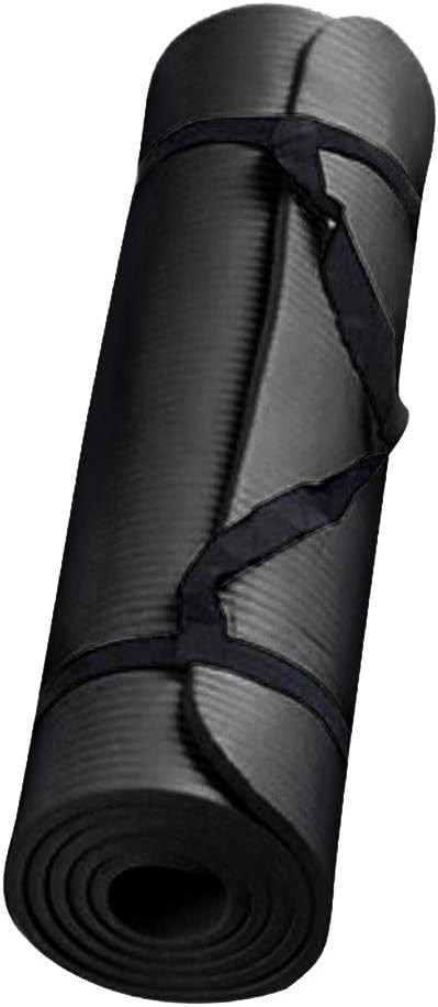 Skiennix Yoga Mat - Thick Non-Slip Anti-Tear Exercise Mat with Carrying Strap | Large for Home & Gym Workouts