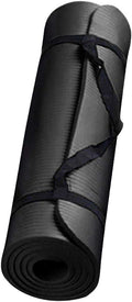 Skiennix Yoga Mat - Thick Non-Slip Anti-Tear Exercise Mat with Carrying Strap | Large for Home & Gym Workouts