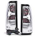 PIT66 Tail Lights Pair for Chevy Silverado 2003-2006 Clear Model | Easy Bolt-On Installation