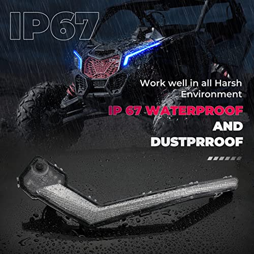 KEMIMOTO RGB Fang Lights for Can Am X3 2017-2026 | Waterproof LED Accent Lights