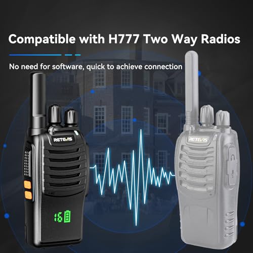 H-777H Walkie Talkies with Earphone 6-Pack Portable Two-Way Radio FRS with Rechargeable Battery