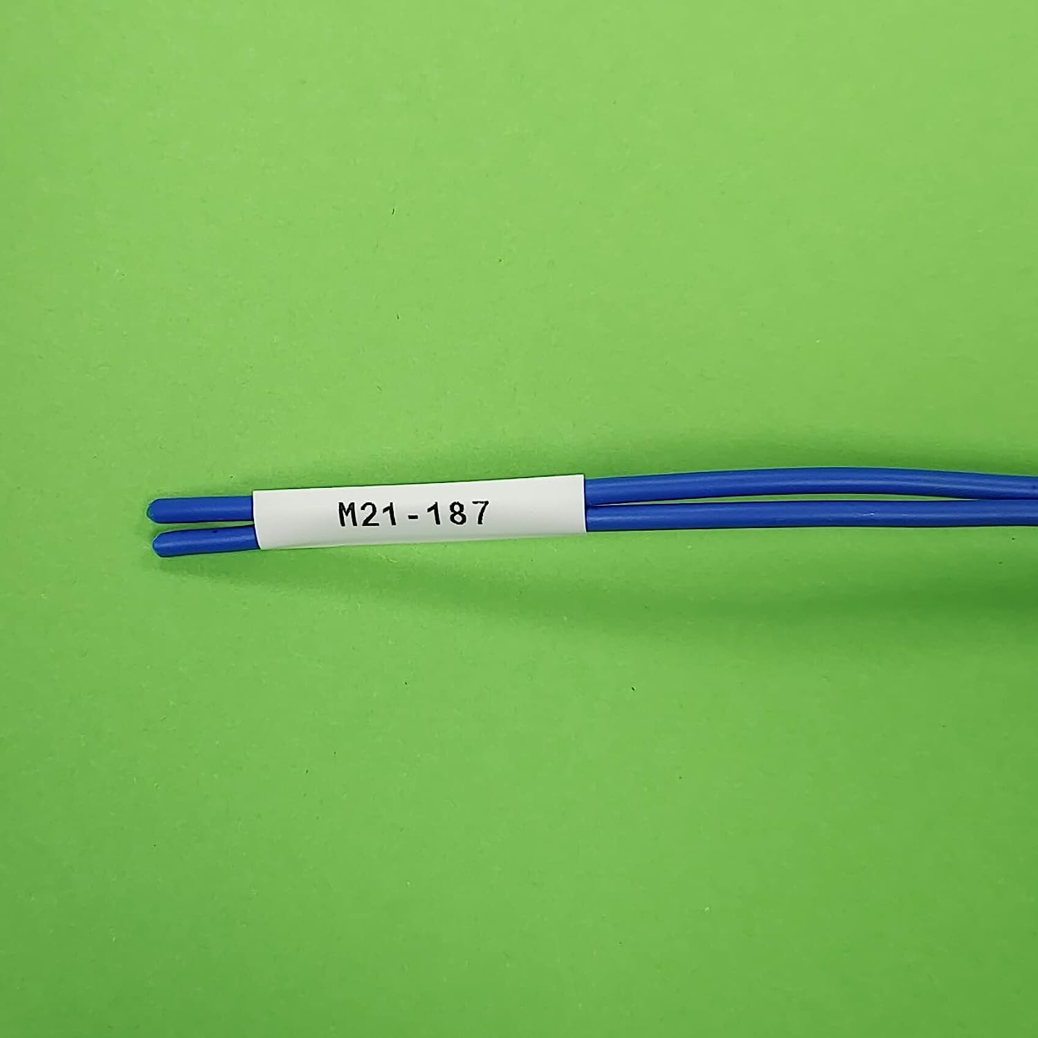 Compatible Label Tape Replacement for M21-187-C-342-WT-Black on White Compatible with BMP21-PLUS/LAB M210, M210-LAB, M211Label Printers, 0.33" Width, 6.89' Length