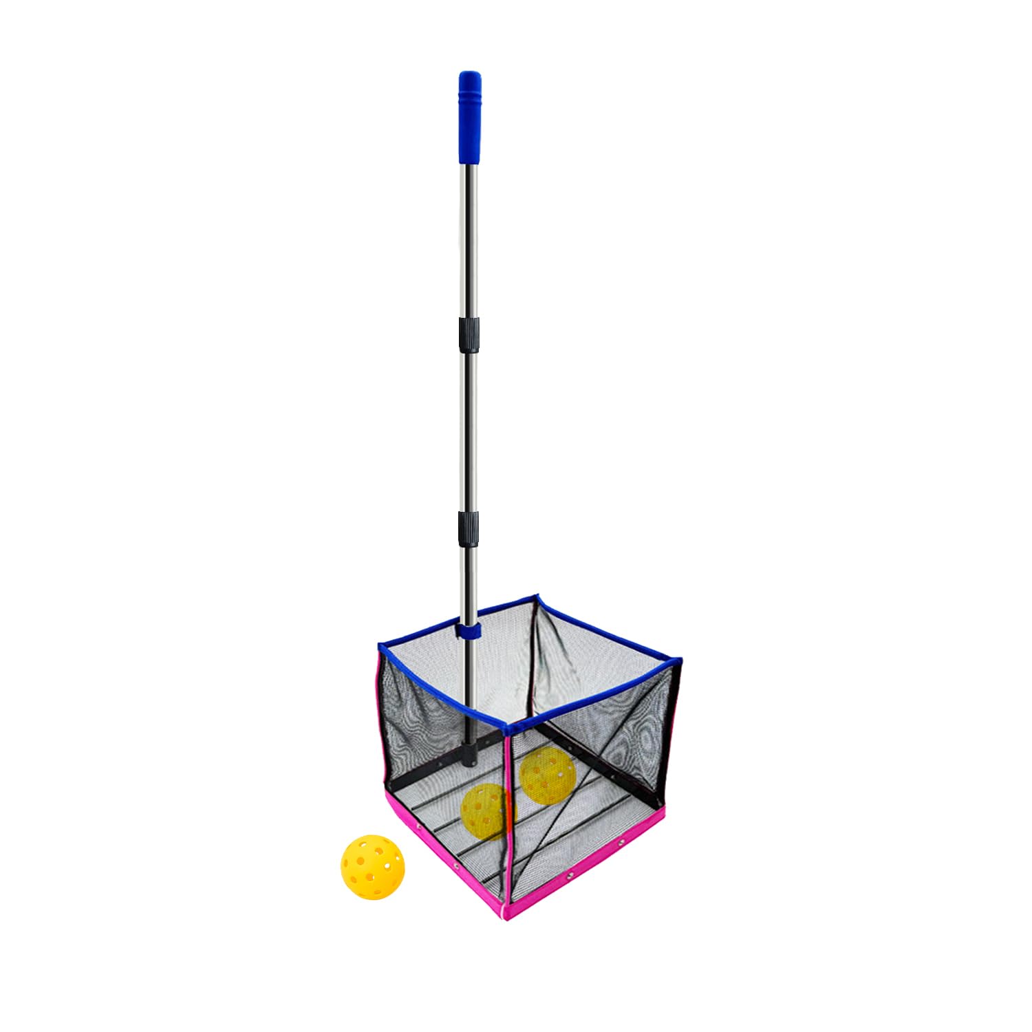 TNZMART Adjustable Pickleball Retriever Portable Pickle Balls Picker Multifunction Ball Collector for Picking and Storage (Blue)