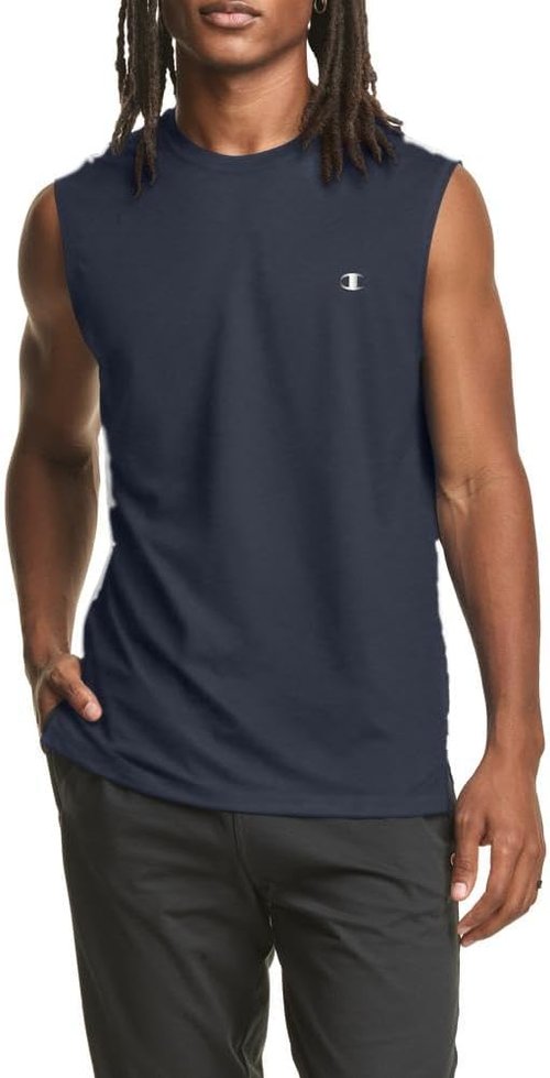 Champion Men's Sleeveless Muscle T-Shirt - Sporty Tank Top for Active Lifestyle | Reg. & Big & Tall Sizes