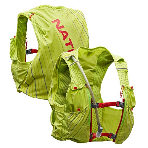 Nathan Women's Hydration Running Vest - Finish Lime / Hibiscus / Small 1.6L Water Bladder Included
