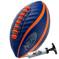 Nerf Spiral Grip Spacelace Football Mini 8.5in Blue/Orange - Spiral Design