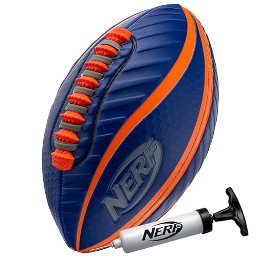 Nerf Spiral Grip Spacelace Football Mini 8.5in Blue/Orange - Spiral Design