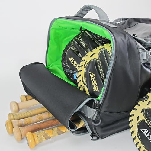 All-Star S7 Elite Catcher's Roller Bag with Heavy-Duty Wheels, 36 Inch