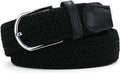 Skiennix Multicolored Elastic Woven Golf Belts - Casual Braided Stretch Belt for Men & Women
