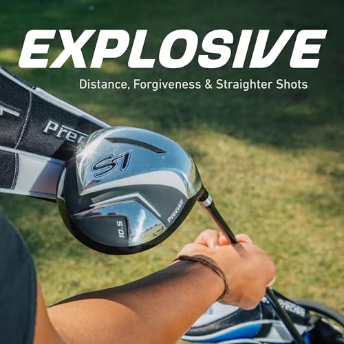 Precise S7 Men's Golf Club Set Blue - Complete 18-Piece Right-Hand Pack