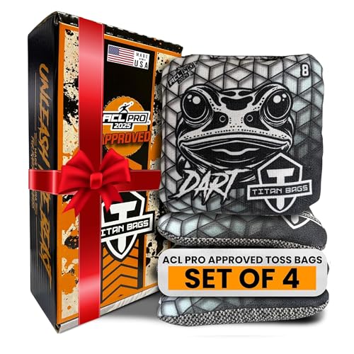 Titan Bags Dart ACL Cornhole Bags - Speed 5/8 - Geo Variation, Pack of 4