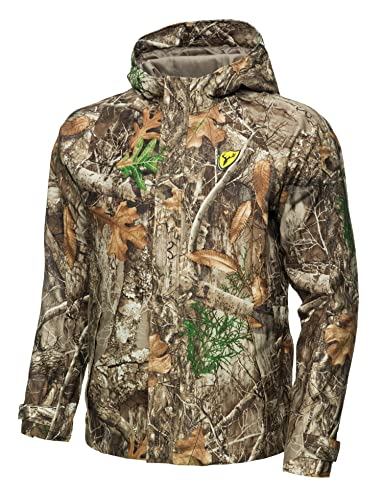 Men's Waterproof Breathable Camo Rain Jacket - Lightweight & Windproof