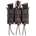 High Speed Gear Triple Pistol Taco MOLLE Mag Pouch Black - Tactical Magazine Holder