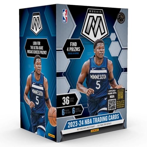 2023-24 Panini Mosaic NBA Basketball Blaster Box – Collectible Card Pack