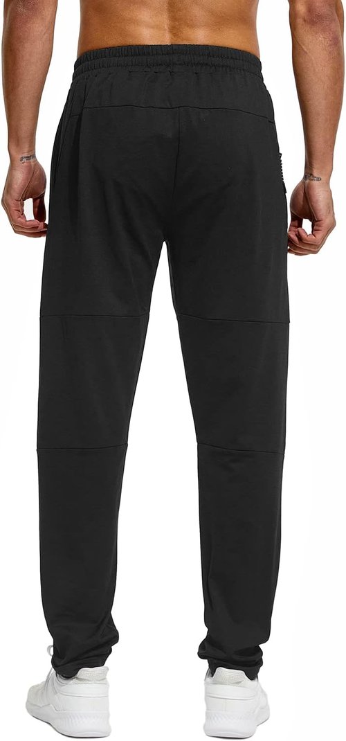 HODOSPORTS Extra Tall Men's Sweatpants - Zipper Pocket Joggers for Workout | Available in 32"-40" Inseam
