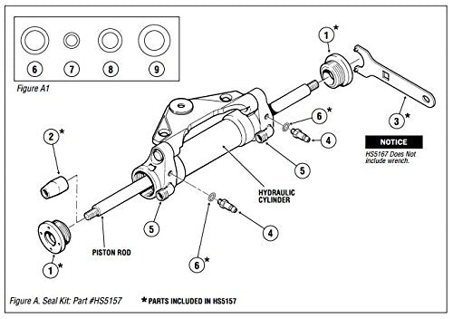 SeaStar HS5157 Seal Kit with Wrench for Marine Hydraulic Cylinders