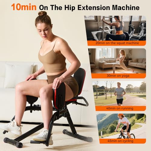 Ergolife Hip Abductor Machine for Home Gym - Glute & Thigh Exercise Equipment