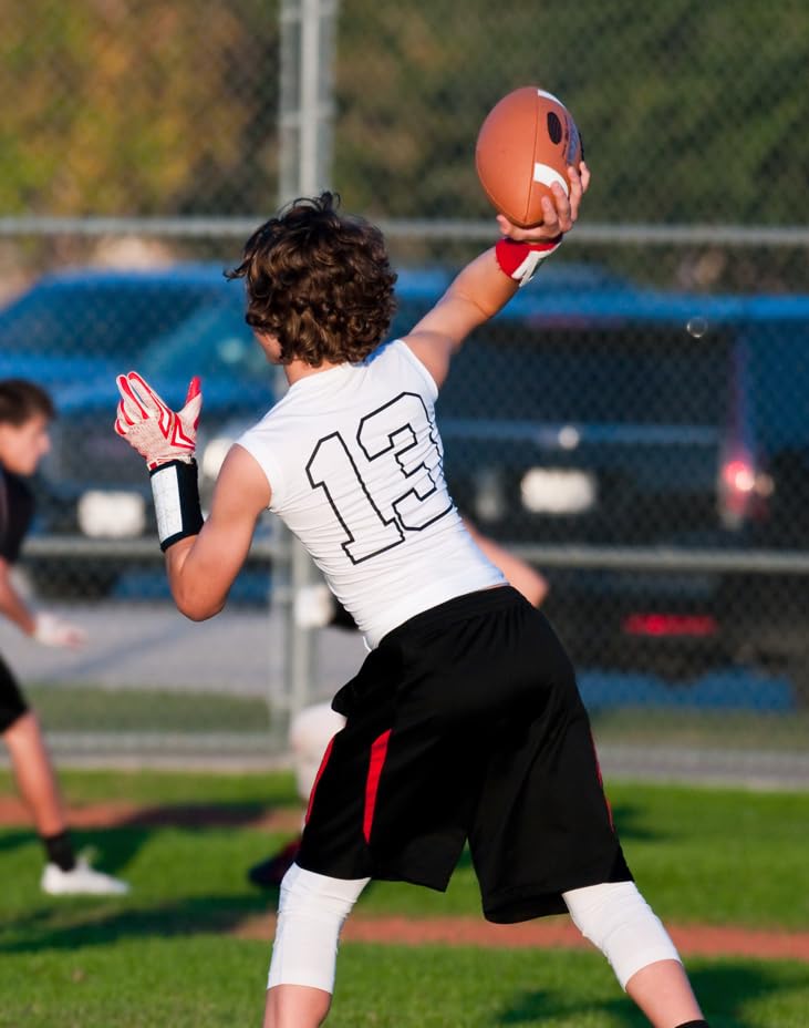 WBI Flag Football Wristbands with Plays - 7 Pack Youth Coach & Quarterback Wrist Coach Cards
