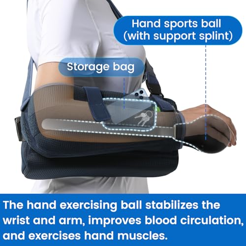 Velpeau Large Medical Shoulder Abduction Sling with Removable Pillows - Supports & Braces