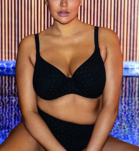 Elomi Women's Bazaruto Underwire Plunge Bikini Top 36G Black