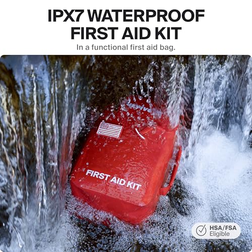 Waterproof First Aid Kit for Emergency & Outdoor Use - 3-4 People