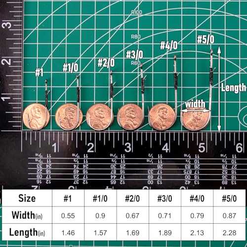 30 Pack Heavy Cover Worm Hooks - Flipping, Drop Shot & Neko Rig Fishing Hooks
