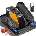 VIVURN Orange Mini Under Desk Elliptical Pedal Exerciser 12 Speed, Auto Modes