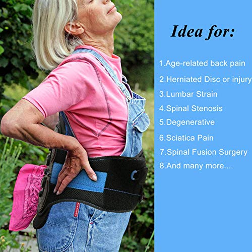 LSO Back Brace with Bionic Decompression Plate - Large/X-Large Fit 33.75-47"