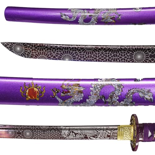 Kamaiwo 1045-Zilong Handmade High Carbon Steel Katana Sword Full Tang Sharp Blade