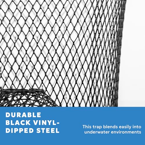 Crawfish Trap Steel Mesh with Spring Clip - Black / 6 Pack