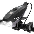 FUNWICT Bike Horn for Kids with Light 2-in-1, Electric Bicycle Horn & IPX5 Waterproof 400 Lumen Rechargeable Bike Headlight, Loud Bike Horn for Boys Girls Fits Most Bicycles Scooter (Black)