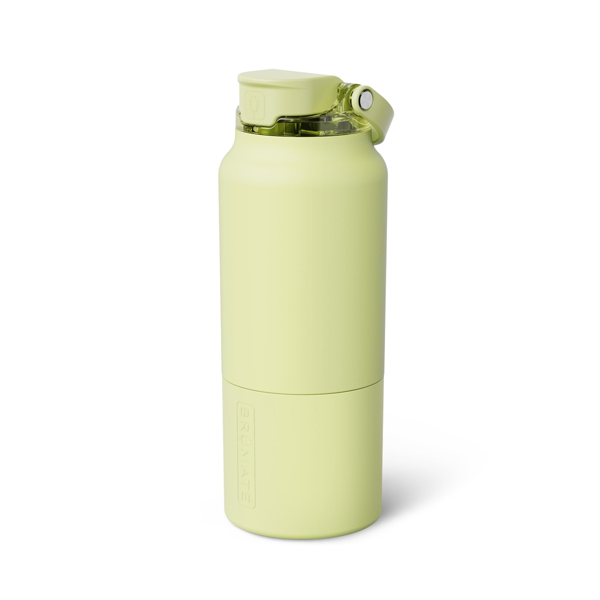 BrüMate Rise 35oz Water Bottle With 100% Leakproof Covered Silicone Straw | Insulated Stainless Steel Water Bottle With Removable Straw | Fast Flow | Soft Sip Silicone Spout | BPA-Free (Prickly Pear)