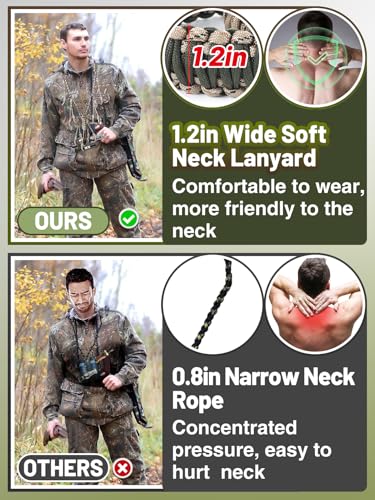 Duck Call Lanyard with 12 Loops Hunting Accessories Durable Nylon