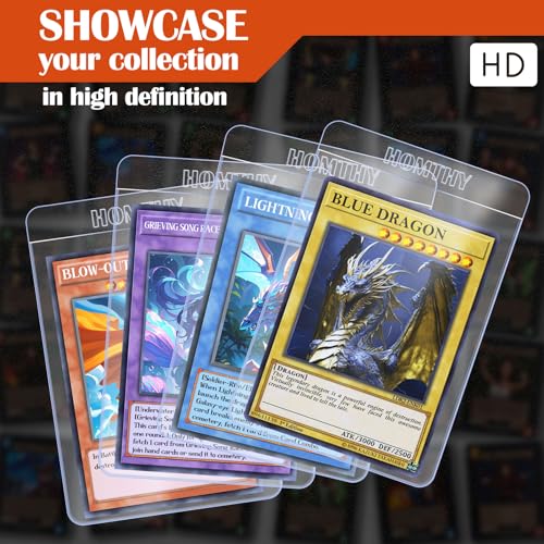 50ct Semi Rigid Card Holders for Trading Cards - Perfect for Grading & Storage