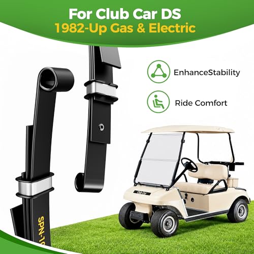 Heavy Duty Rear 4-Leaf Spring Kit for Club Car Golf Carts 1982-Up