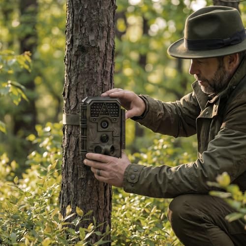Meidase 2 Pack Trail Camera P70, 64MP HD Night Vision, Waterproof, Motion Activated