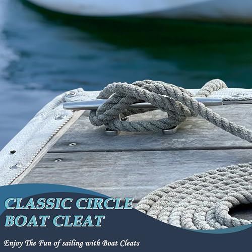 10 Inch Stainless Steel Boat Cleats 4-Pack - Durable Marine Dock Hardware