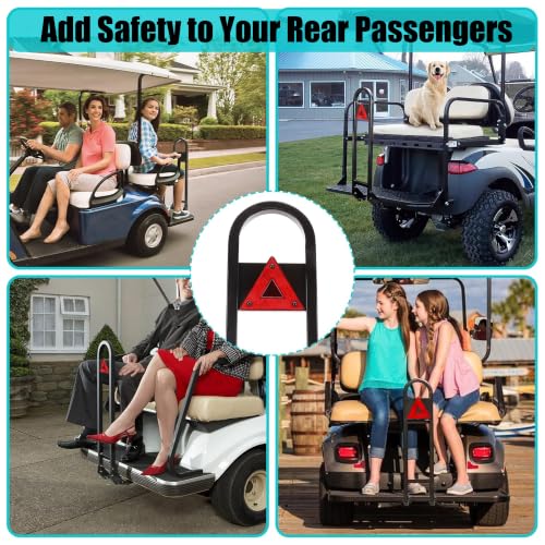 Universal Golf Cart Rear Seat Grab Bar for Yamaha EZGO Club Car - Heavy Duty Safety Handle