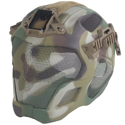 Full Face Tactical Airsoft Helmet with Micro Fan & Camouflage - Camo #3
