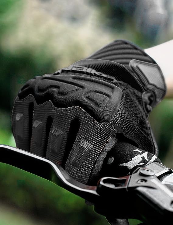 INBIKE Mountain Bike Gloves for Men - Black, Large, Padded Cycling Gloves with Knuckle Guard