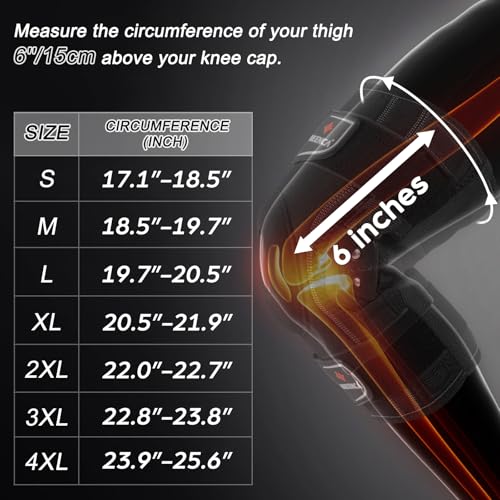 NEENCA Professional Hinged Knee Brace Black XL - Support & Pain Relief