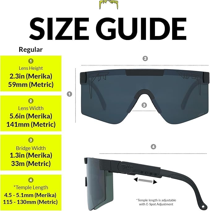 Pit Viper Original 2.0 I Retro Sport Sunglasses - Merika Smoke Wide