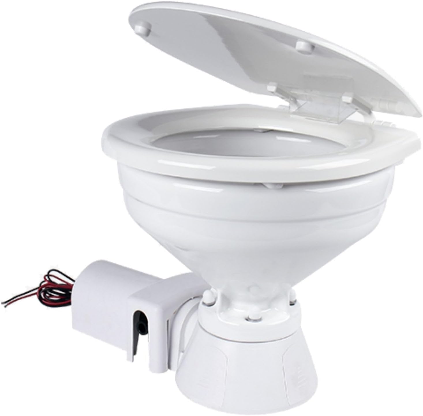 SEAFLO 12V Electric Marine Toilet - Compact Boating Head for Easy Installation and Use