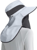 Skiennix Women's Sun Hat - Wide Brim UPF50+ Outdoor Protection with Detachable Face Cover & Neck Flap