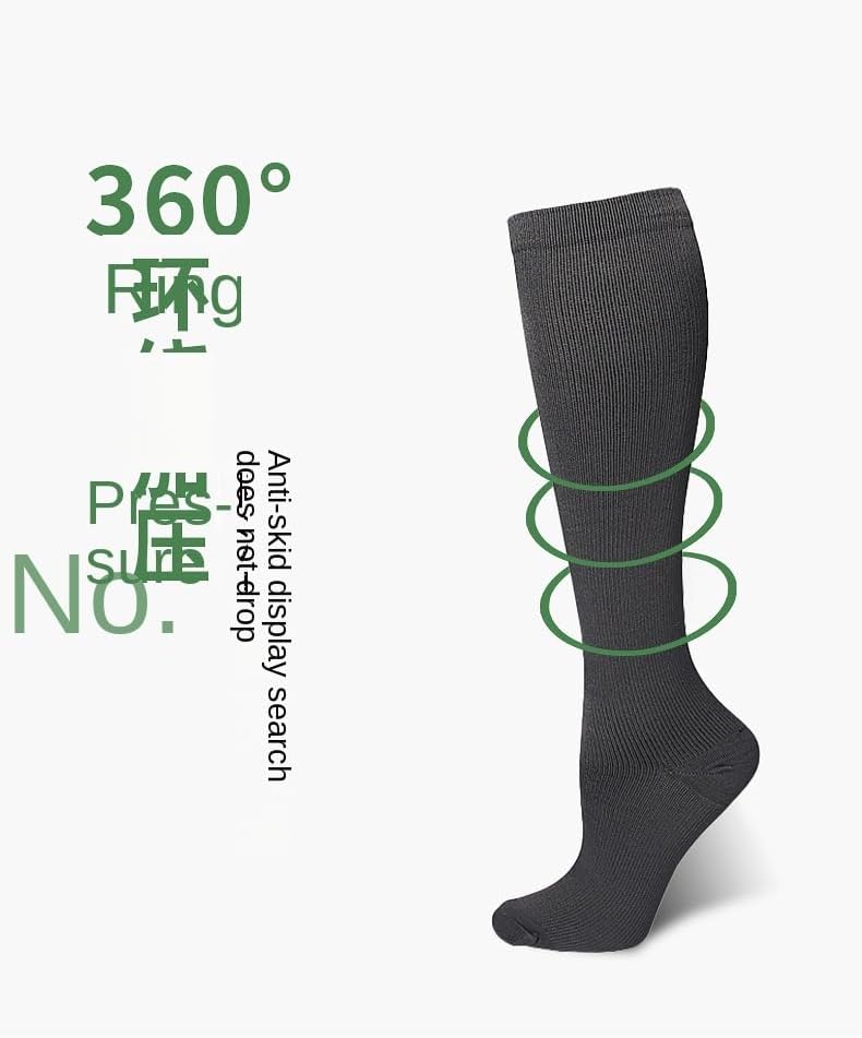 Roiii Compression Socks - 15-20 mmHg Support for Circulation | 7 Pairs for Running & Hiking