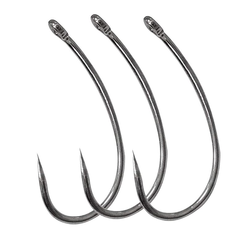 Barbless Fishing Hooks 150pcs – Carp, Trout, Circle Curve Shank Tying Hooks