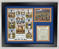 MLB World Series Champions Wall Art - New York Mets 1969 Team Photo & Roster Collage, Framed 12x15