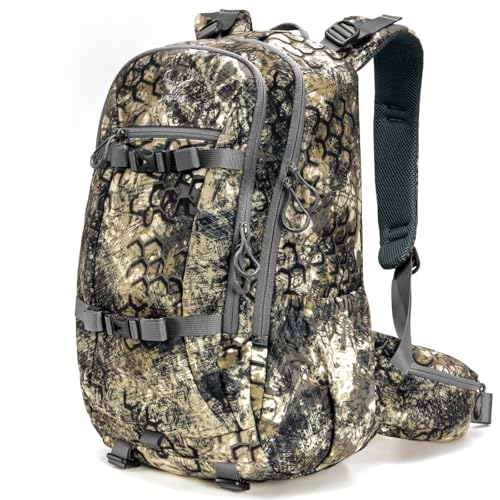 MOXULE Hunting Backpack with Rain Cover - 25L Camo Day Pack
